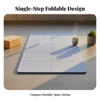 Shock Absorption Foldable Exercise Mat Odorless Folding Exercise Mat Tear-Resistant for Students, Dorm Room, Home Gym, Travel, Outdoor