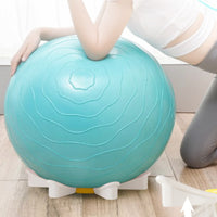 Exercise Ball Base Holder Grooved Surface Fitness Ball Holder Circular Circular Base