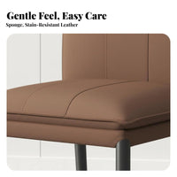 Upholstered Highspine Chair Light Luxury and Aesthetic Kitchen Seat Ergonomic Supportrest Easy to Clean for Design Lovers