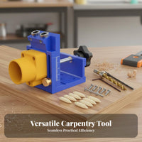 Aluminum Alloy Body Adjustable Punch High Precision Pocket Hole Jig Long-Lasting Material for DIY Enthusiasts, Home Improvement, Workshop
