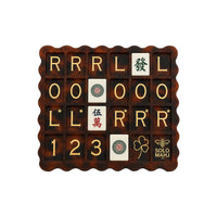 跨境新品Mahjong Practice Board美式麻将牌练习板训练工具玳瑁色