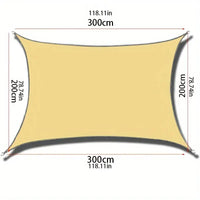 Outdoor Triangle Shade Sail with Waterproof Oxford Fabric