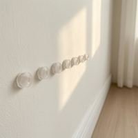 Silicone Door Handle Wall Protector, Refrigerator Door Stopper, Cabinet Door Anti-Collision Pad, Noise Reduction Bumper Strip