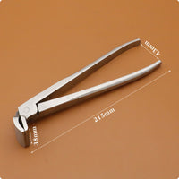 Leather Border-Folding Clamp Long Handles Craft Tool Silver Finish