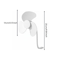 Flexible USB Fan Instant Use USB Fan Safe Design for Bedroom, Bathroom