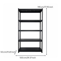 L-Shaped Corner Shelf Space-Saving Multi-Layer Metal Rack Easy Assembly Heavy Duty Warehouse Shelving for Basement, Living Room, Bedroom
