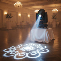 LED beams Moving Head DMX512 Control beams Sound Activated Rotating Gobo Light for Professionals