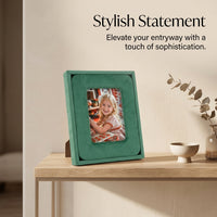 Plush Photo Frame, Handmade Fabric Lace