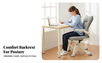 Adjustable Student Task Chair Ergonomic Design Office Furniture Thick pad Seat effortless Rolling Casters for Study Room