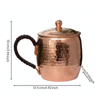 Handmade Copper Tea Cup Handmade Cup Polished Finish Hammered Copper Mug for Gifts