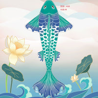 新款鲸鱼锦鲤海豚风筝潍坊风筝专供微风易飞会飞的鱼风筝批发厂家
