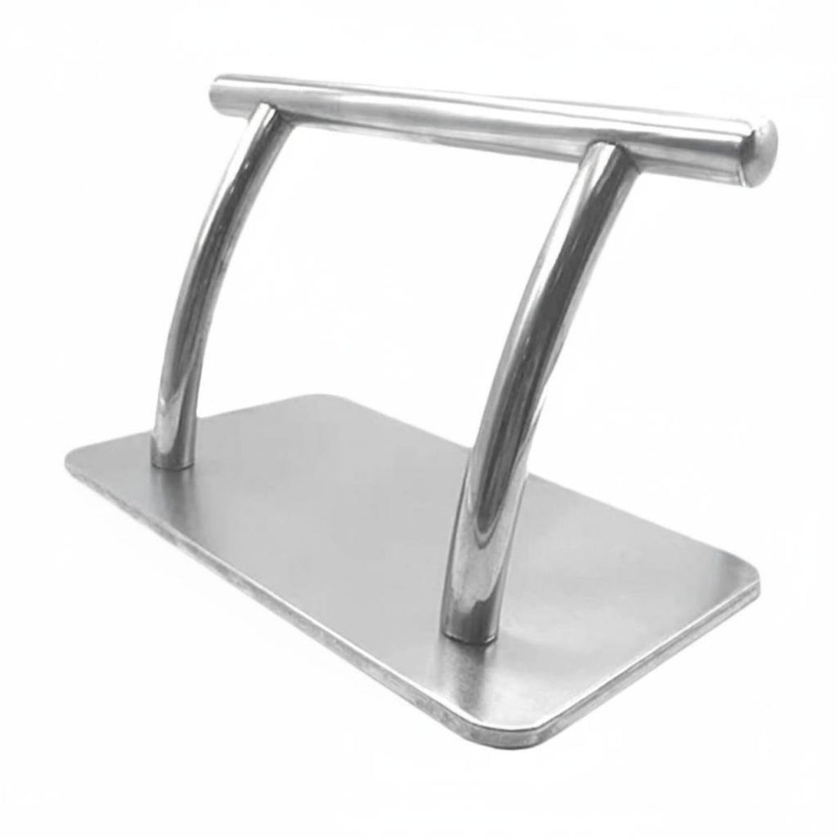 Movable Stainless Steel Footrest Rust Resistant Salon Chair Footrest Non-Slip Base for Barbers, Hair Stylists