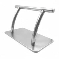 Movable Stainless Steel Footrest Rust Resistant Salon Chair Footrest Non-Slip Base for Barbers, Hair Stylists