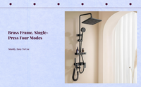 High-pressure rainfall showerhead.