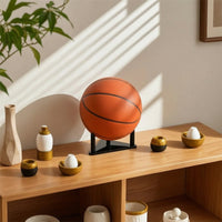Scratch-Resistant Triangular Ball Stand Transparent Sports Ball Display Stand Practical Low-Profile for Shelves, Shop Counters