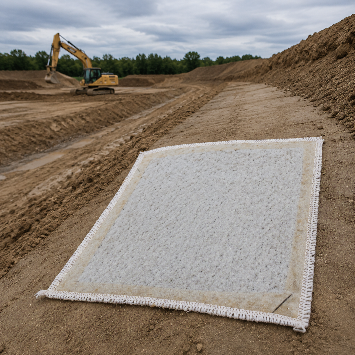 Geosynthetic Clay Liner Bentonite Liner Impermeable Sheet Dam Waterproof Sheet Landfill Impermeable Sheet 5000g