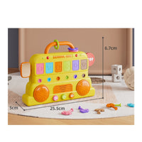 Early Learning Busy Bus Board Cognitive Training Switch Board Toy Interactive Hand-Eye Coordination for Babies