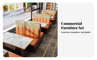 Wall-Mounted design Semicircular Woven Banquette Commercial Furniture Booth Seating for Restaurant Owners, Cafe, Lounge