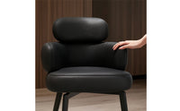 Modern Swivel Accent Chair with Leather Upholstery Padded Swivel Accent Chair for Living Room, Home Office, Vanity