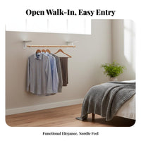 configurable Garment Shelving Corner-Fit Home Organization DIY Assembly Wallaccommodating framework for Homeowners, Cloakroom