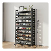 Multi-Tier Shoe Rack Standing Multi-Tier Shoe Shelf Steel Frame for Entryway, Hallway, Closet