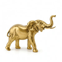 Elephant Figurine Shiny Elephant Statue Glossy for Homeowners