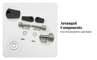 Black Plastic Outboard Motor Control Connector Kit Knurled Motor Control Linkage Hardware Adjustment Pieces Connector Block Kit Compression Springs