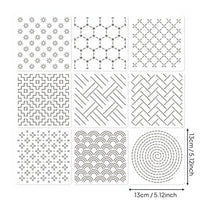 Japanese Embroidery Template Handmade Quilting Stitching Guide for Sewers, Beginners, DIY Projects