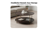 Three-Legged Circular Table Factory-Chic Aesthetic Household Furniture Vintage Look Stable Tripod Base for Apartment Dwellers