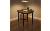 Traditional Round Dining Table Rustic Walnut Dining Table Sturdy Furniture Long-Lasting for Home Office