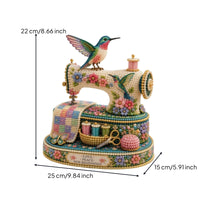 Intricate Beaded Sewing Machine Kit Hands-on Beaded Sewing Machine DIY Kit Relaxing Crafts Beginner-Friendly for Hobbyists, Adults, Room Decor