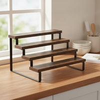 Stepped Display Rack Tabletop Organizer Vintage for Countertop, Collectors