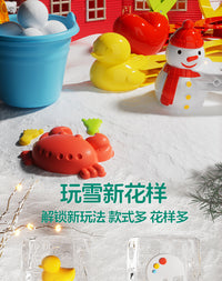 雪球夹儿童玩具小鸭子夹雪神器打雪仗冬天堆雪人夹雪玩雪工具夹子