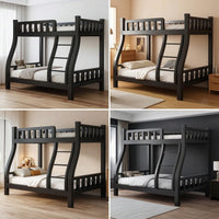 Metal Bunk Bed Space Saving Bunk Bed with Mattresses Heavy Duty Furniture for Teens, Students, Dorm Room, Shared Bedroom