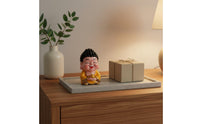 5 Pieces Wealth Deity Statue Set Hand-Painted God of Wealth Statue