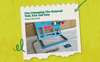 Vacuum tire changer for scooters