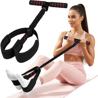 跨境脚蹬拉力器仰卧起坐辅助拉力器健身器足蹬美腿家用脚踩拉力绳