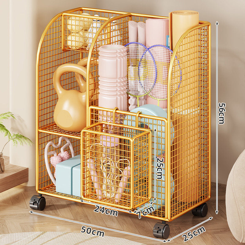 Gold / W Wheels Basket