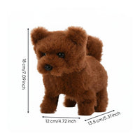 Walks and Barks Walking Stuffed Dog Realistic Movements Walking Barking Puppy Toy Pretend Play for Children, Toddlers