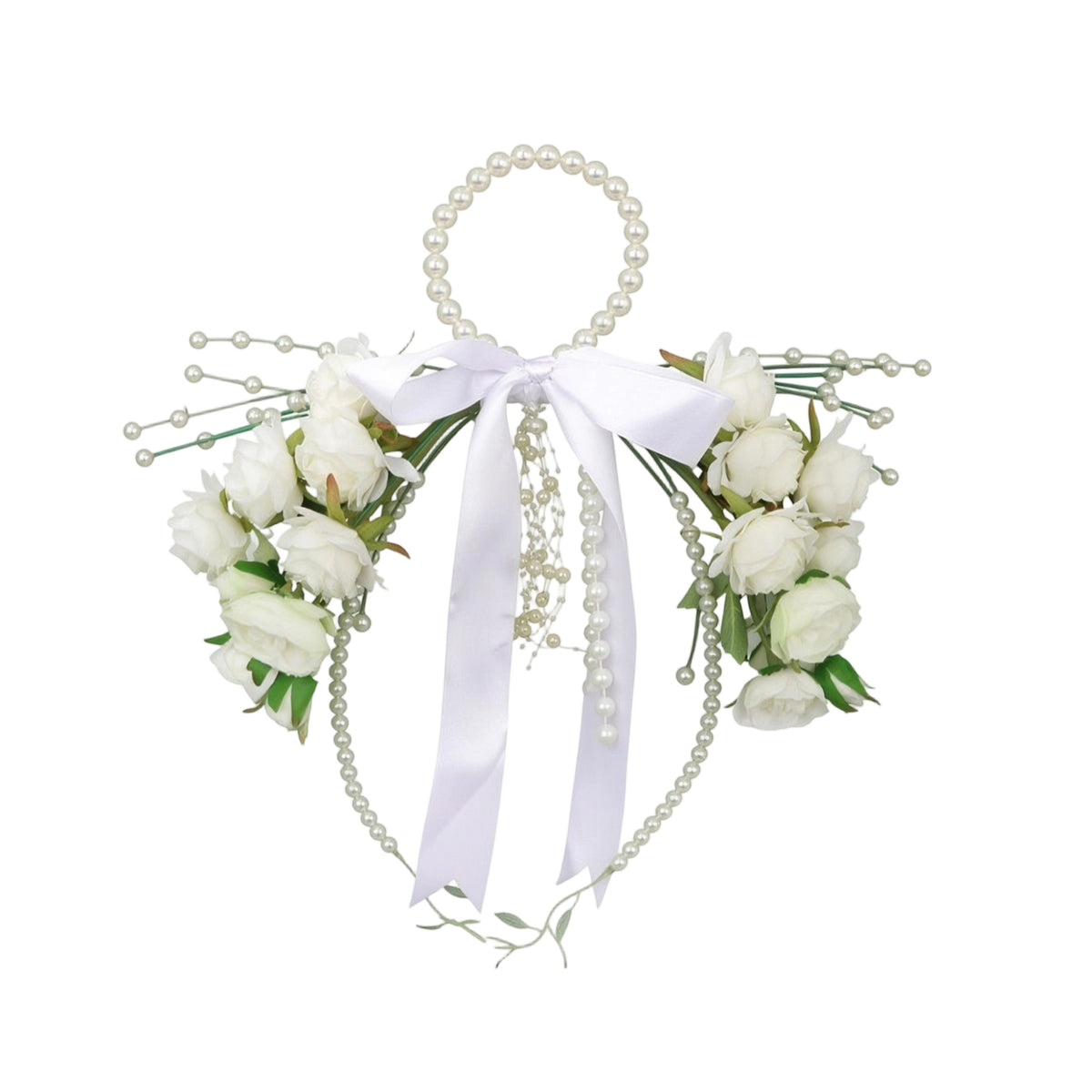 Wedding Bouquet with Pearl Handle Romantic Flowers Elegant for Brides