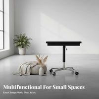 elevateTop Coffee Table with Casters Multi-Functional Transformable Elevatesurface Top Sturdy Framework Easy to Clean