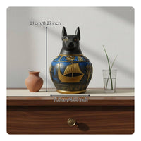 Bastet Cat Head Jar Collectible Bastet Canopic Jar Vintage Design for Pet Owners