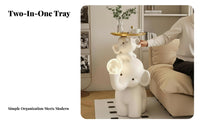 Stacked Elephant Family Side Table Versatile Placement for Bedroom
