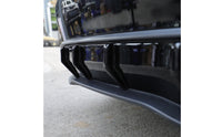 Aerodynamic Bumper Lip with Fins Scratch-Resistant Rear Bumper Lip Long-Lasting Trim Sturdy