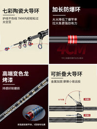 狼王龙魂远投竿海竿海杆抛竿全套装鲢鳙碳素超硬锚鱼竿甩杆海钓竿