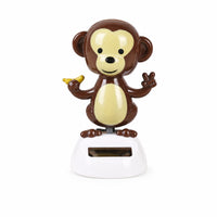 Wobbling Solar-Powered Dancing Monkey Cute Solar Monkey Ornament Lightweight Figurine Decorative for Drivers