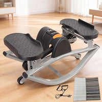 Lateral Stepper Compact Stepper with Resistance Bands Electronic Step Machine for Beginners, Apartment
