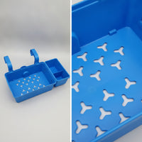 Pool Storage Basket Outdoor Pool Basket with Hooks Above Ground for Patio