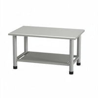 Double-Level Rectangular Stand Modern Design Coffee Table Minimalist Aesthetic Easy to Clean for Renters, Adults