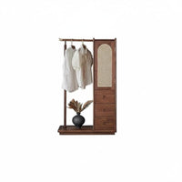 Garment Rack with Drawers Floor-Standing stand-alsinglestanding Closet with Drawers